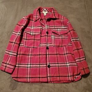 Rue21 Pink Plaid Jacket